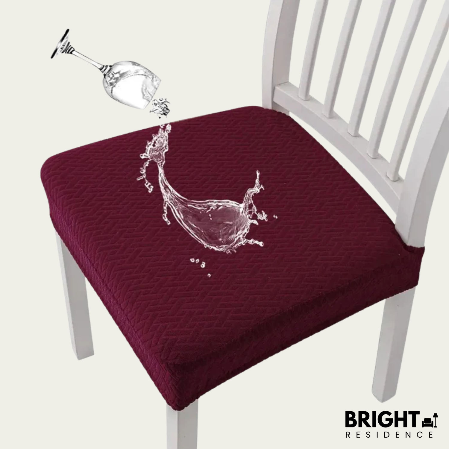 Chair Cover | Waterproof Stretch Fit | Machine Washable | Elm