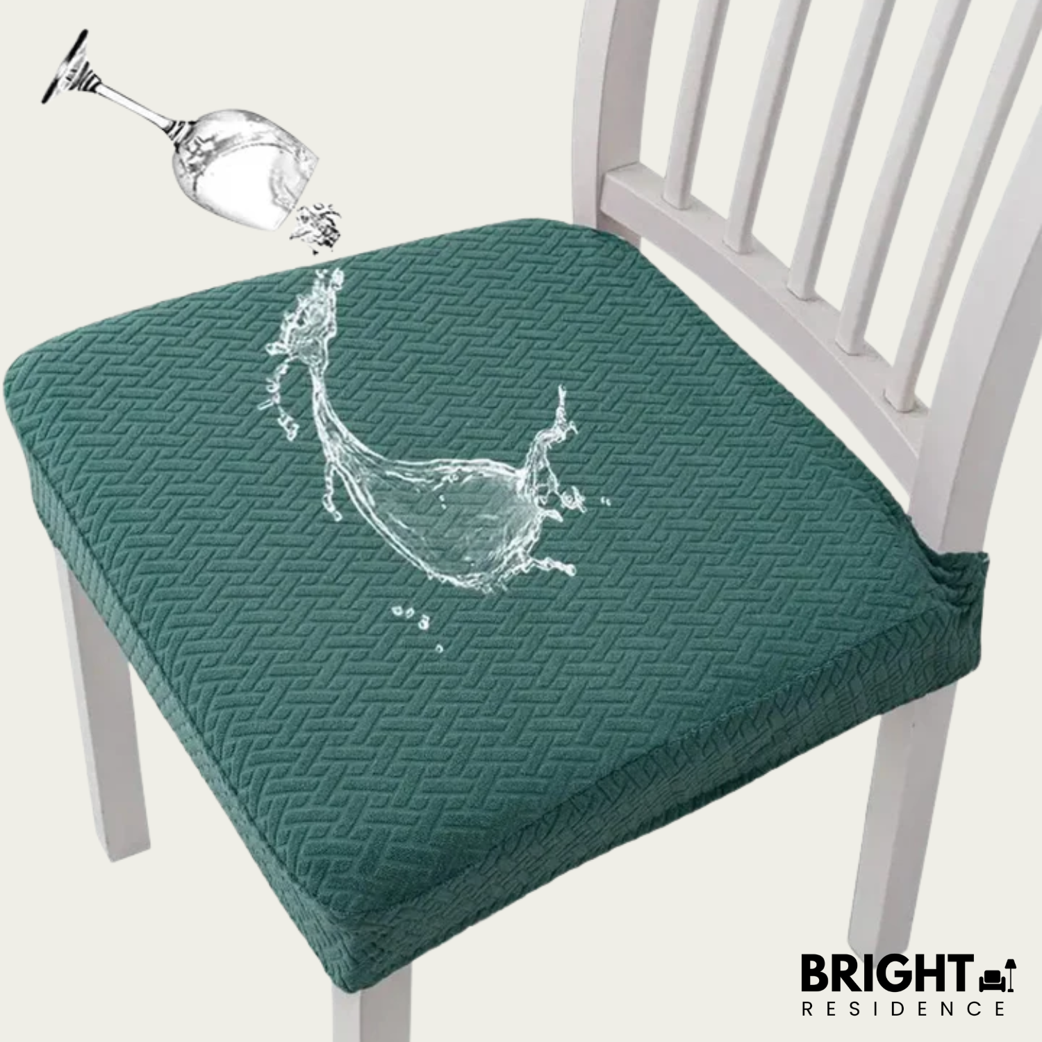 Chair Cover | Waterproof Stretch Fit | Machine Washable | Elm