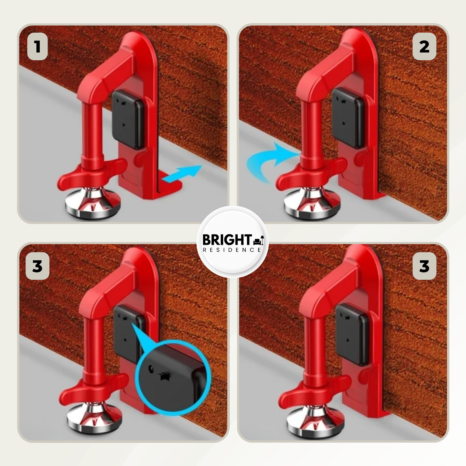 Door Stop Alarm | 80 dB Siren | No Tools or Drilling Needed | Falcon
