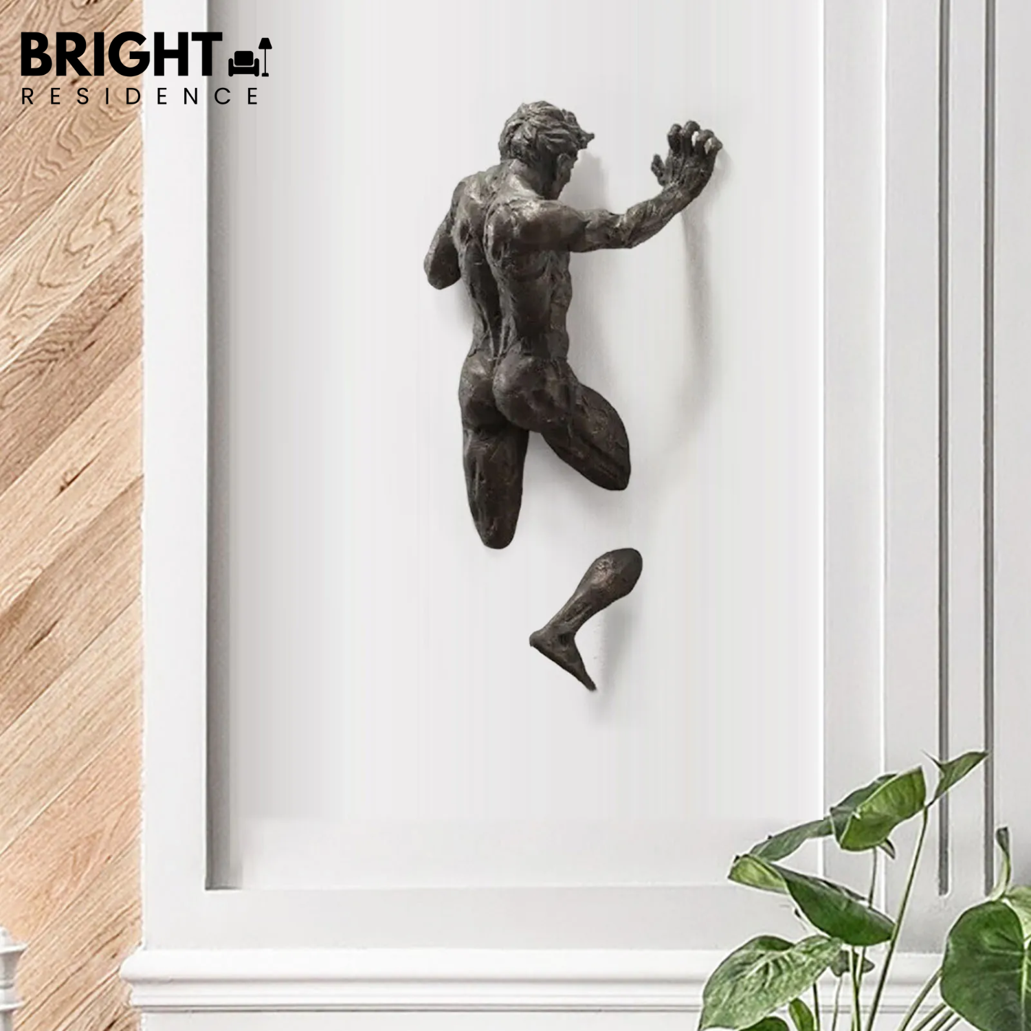 Wall Sculpture | Handcrafted Resin Detail | Built-In Hanging Hook | Echo