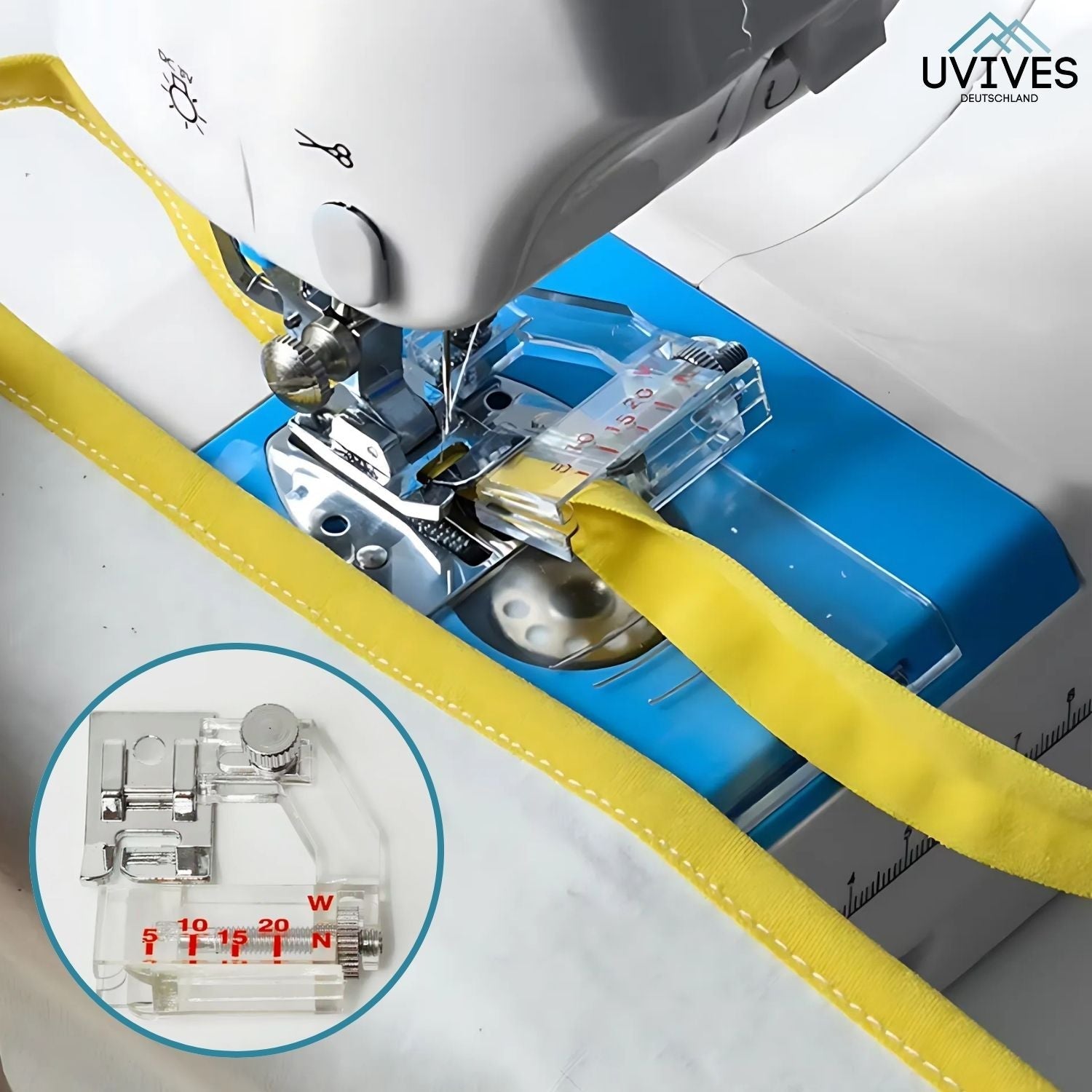 Bias Tape Binding Foot | Adjustable Width | Fits Most Machines | Hazel
