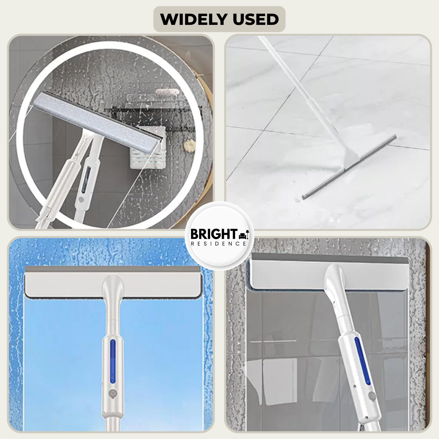Window Cleaner | Spray and Wipe in One Tool | Long Reach Pole | Brook