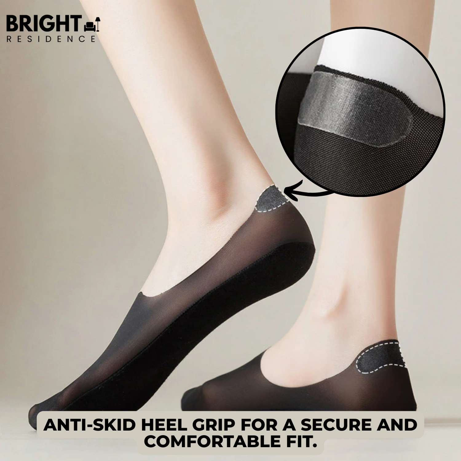 No Show Socks | Soft Breathable Cotton | Seamless One Size Fit | Azure
