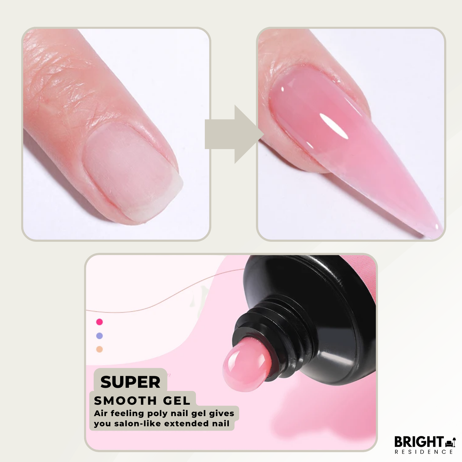 Nail Extension Kit | No UV Lamp Needed | Sets In 2 Minutes | Citrine