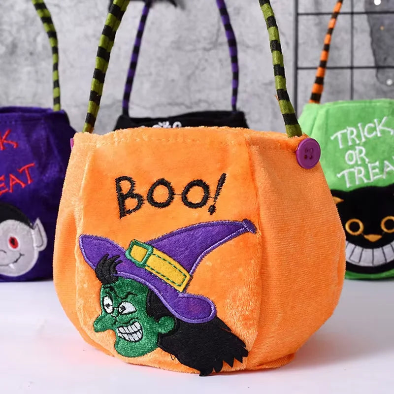 Kids Trick-or-Treat Bag | Adjustable Strap | Brushed Cloth, 4 Colors | Wren