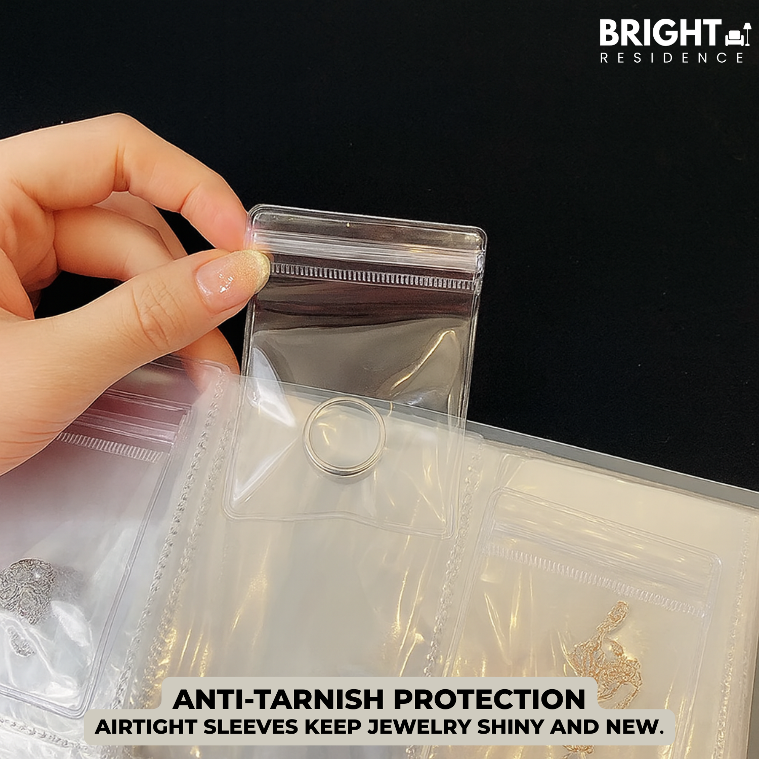 Jewelry Organizer | 30 Clear Sleeves | Tangle-Free and Travel-Ready | Drift
