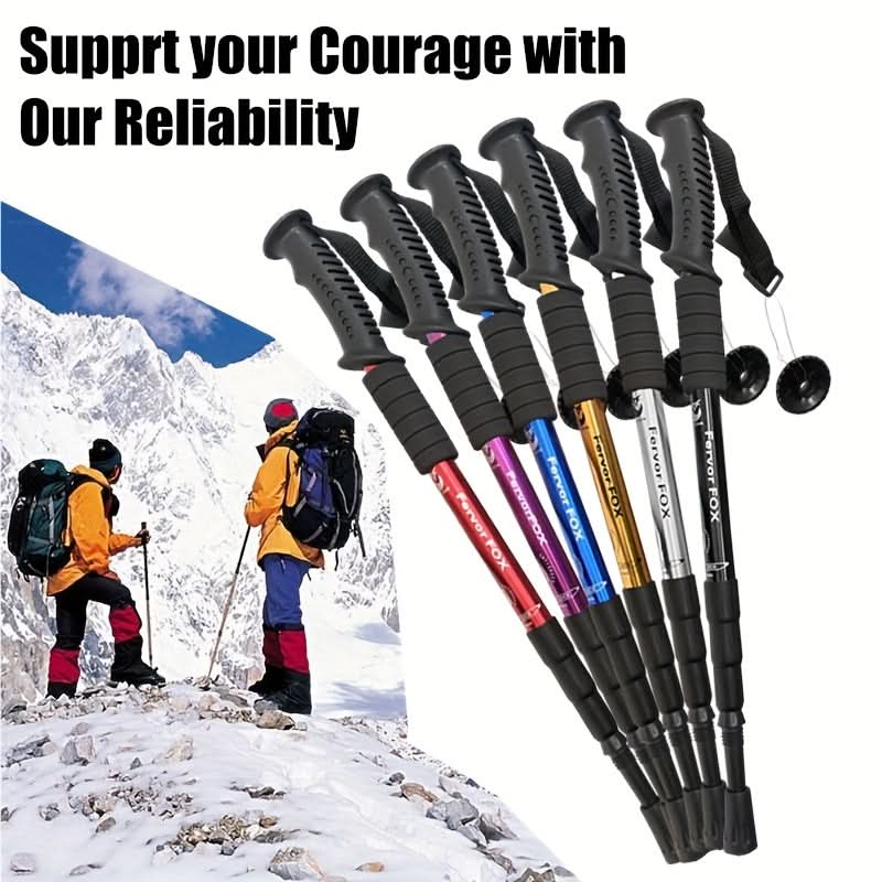 Trekking Pole | 4 Height Levels | Anti-Slip Grip & Six Colors | Pioneer
