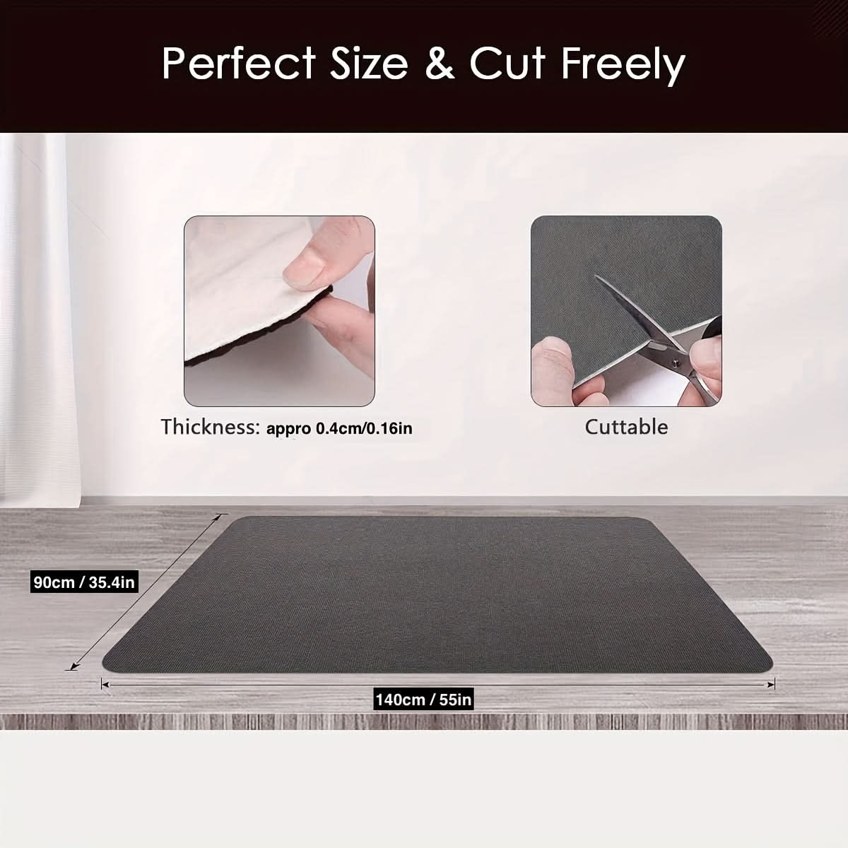 Chair Mat | Protects Hardwood Floors | 5 Colors, 2 Sizes | Jasper