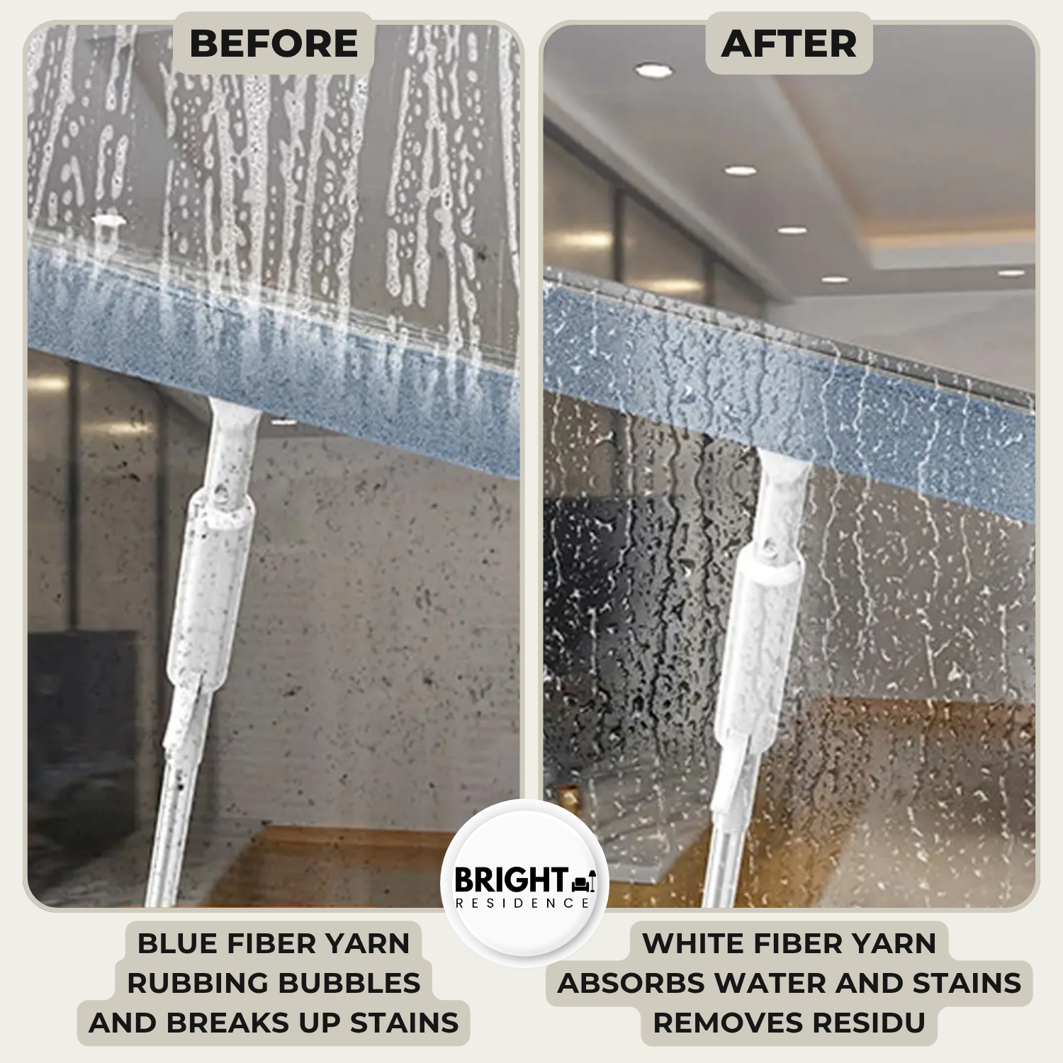 Window Cleaner | Spray and Wipe in One Tool | Long Reach Pole | Brook