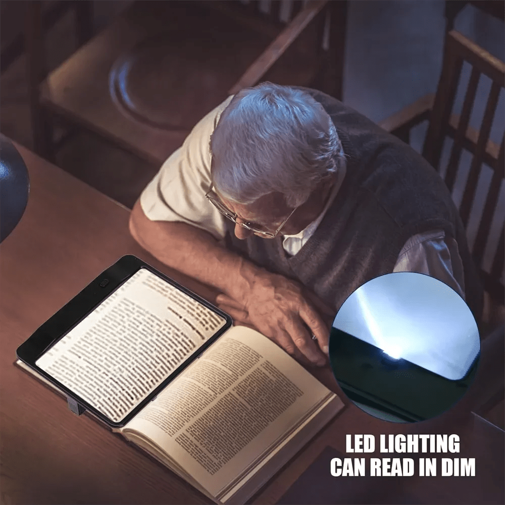 Magnifying Glass | 3x Lens With LED Light | Ergonomic Handle | Iris