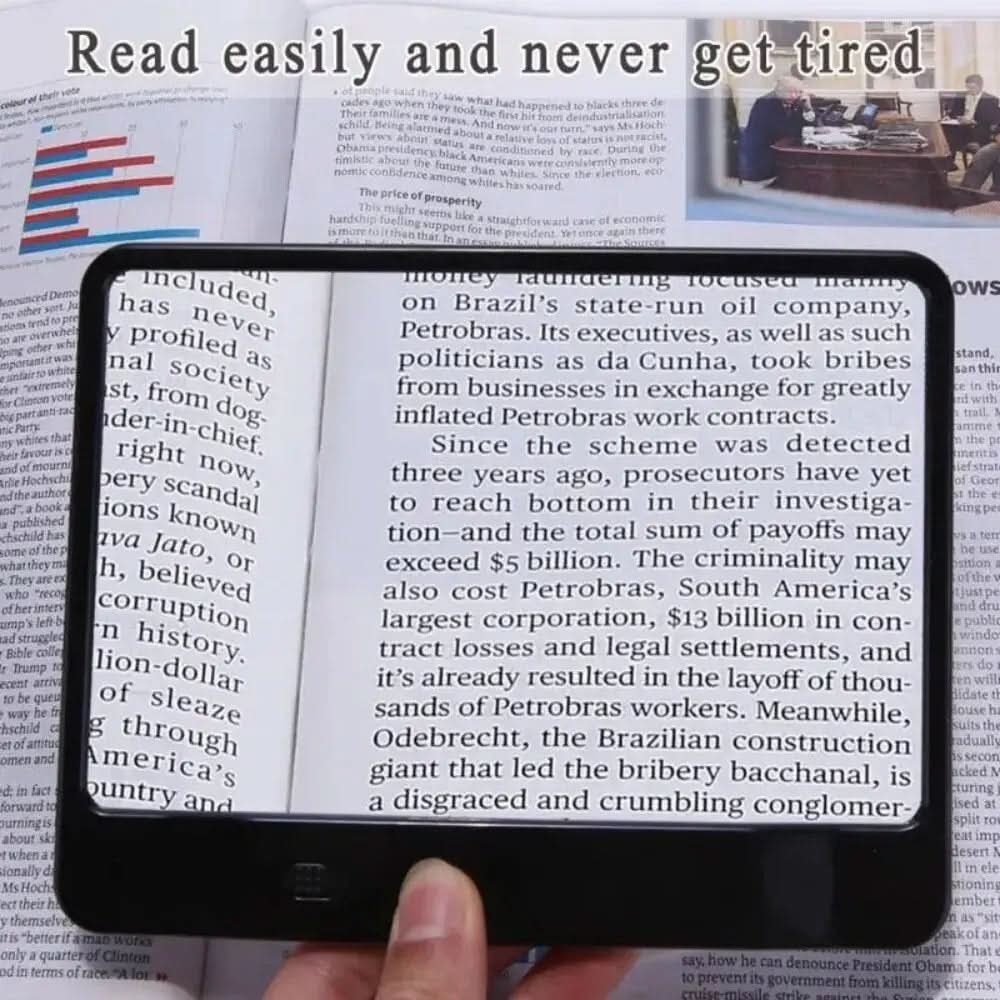 Magnifying Glass | 3x Lens With LED Light | Ergonomic Handle | Iris