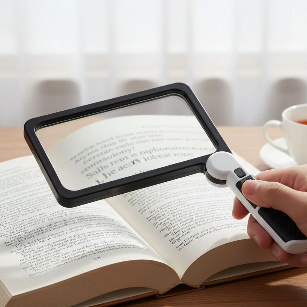 Magnifying Glass | 5x Optical Zoom | 48 Dimmable LEDs | Lumen