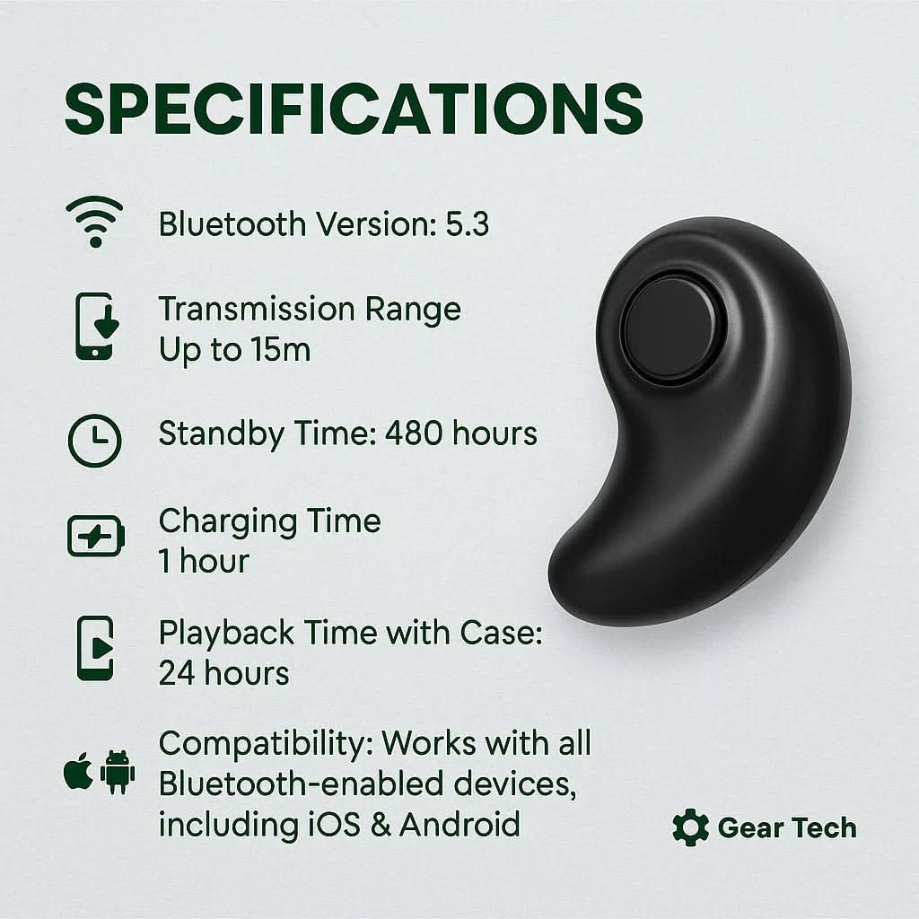 Sleep Headphones | Bluetooth 5.3, IPX5 | Up to 24-Hr Playback | Rill