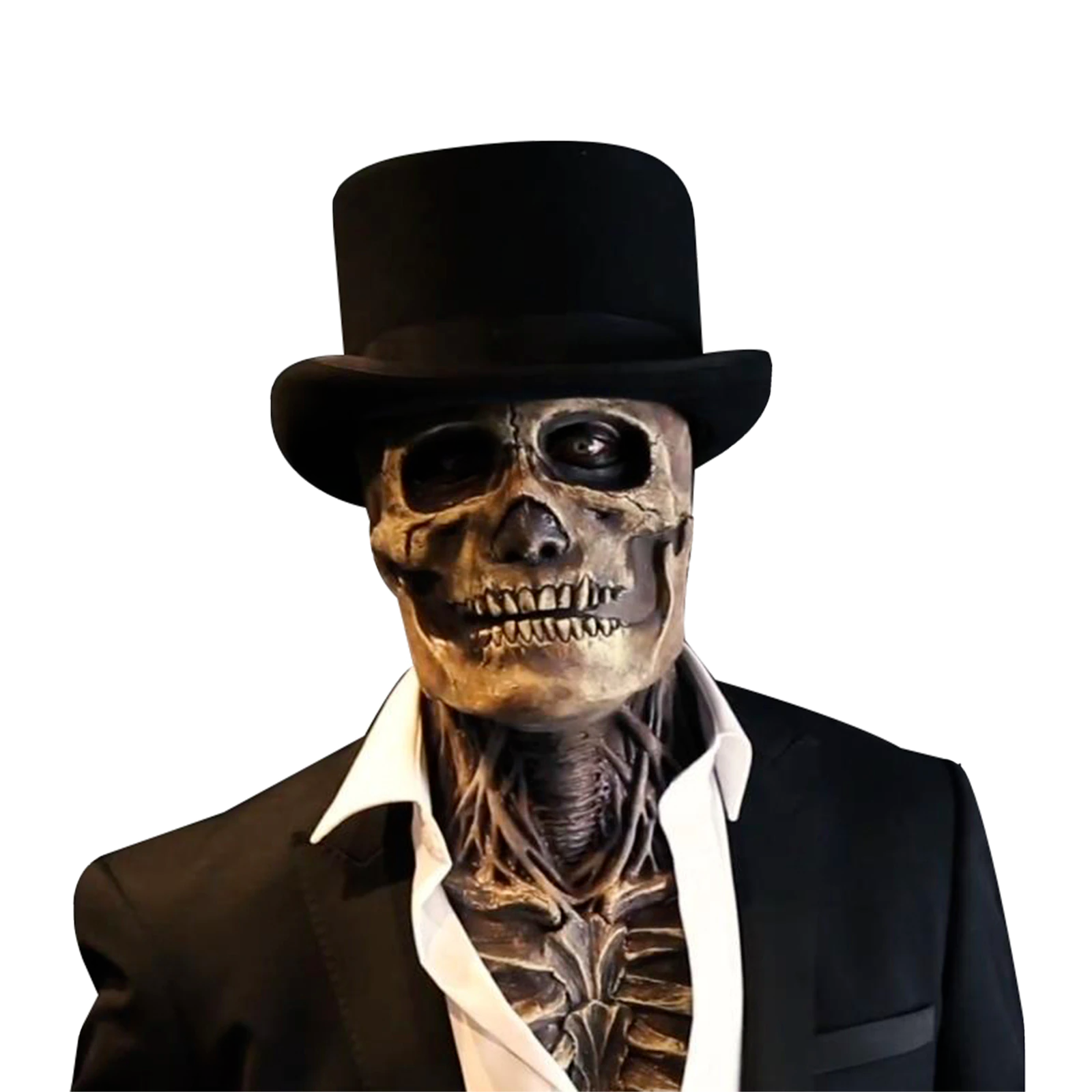Skull Mask | Moving Jaw | Stretch Latex Full Head Coverage | Tempo