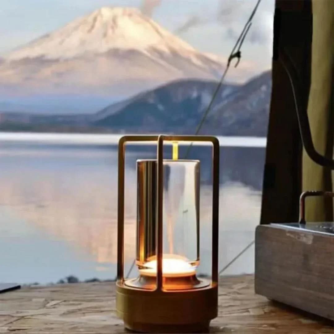 Table Lamp | Cordless and Rechargeable | Dimmable 3 Light Modes | Frost