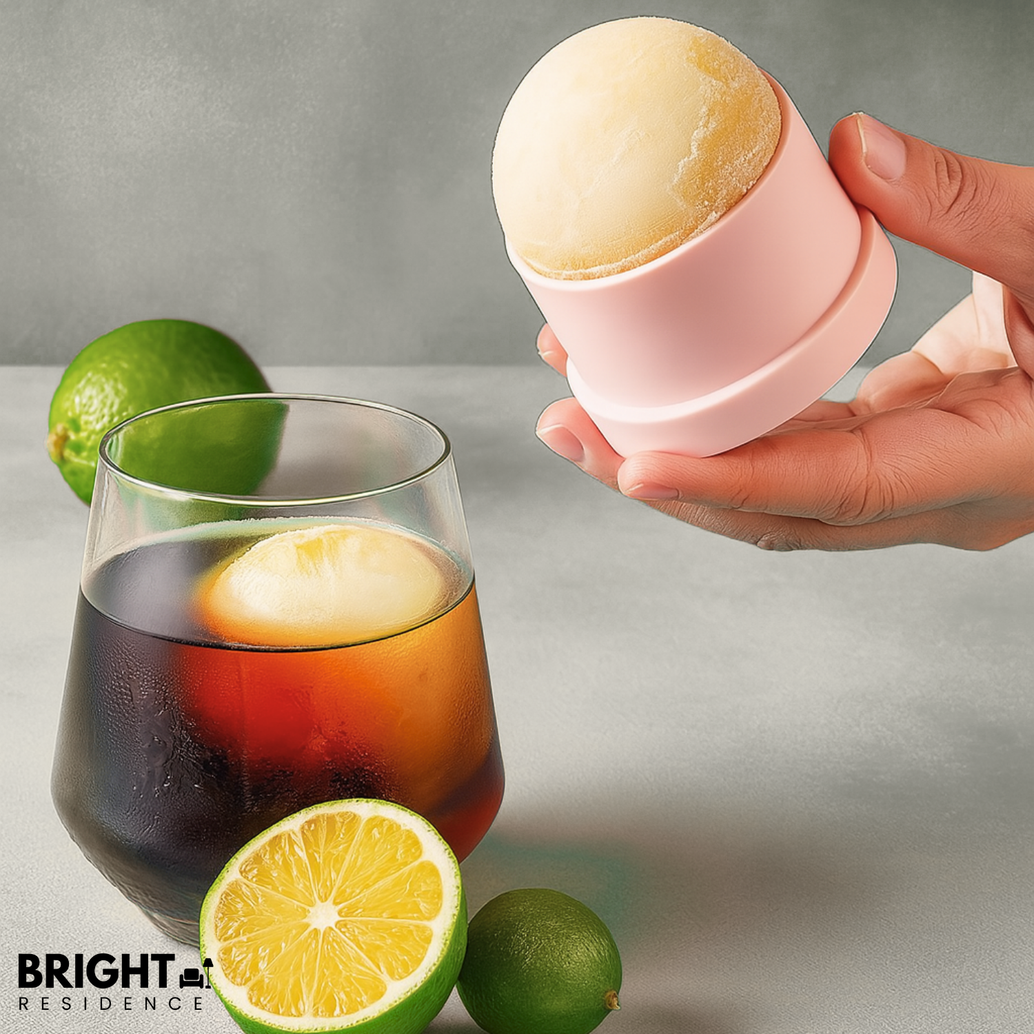 Ice Ball Maker | 2.4 in Round Ice | Stackable Molds | Bourne
