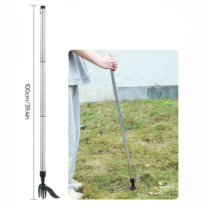 Weed Puller | Stand-Up, No Bending | Stainless Steel Root Grip | Orchard