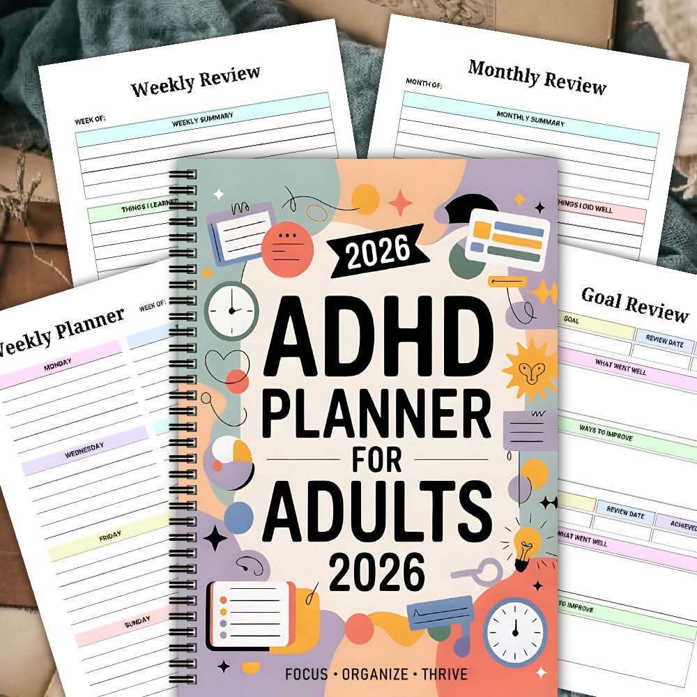 Daily Planner | 2026 Dated | Goal Tracking and Prompts | Halcyon