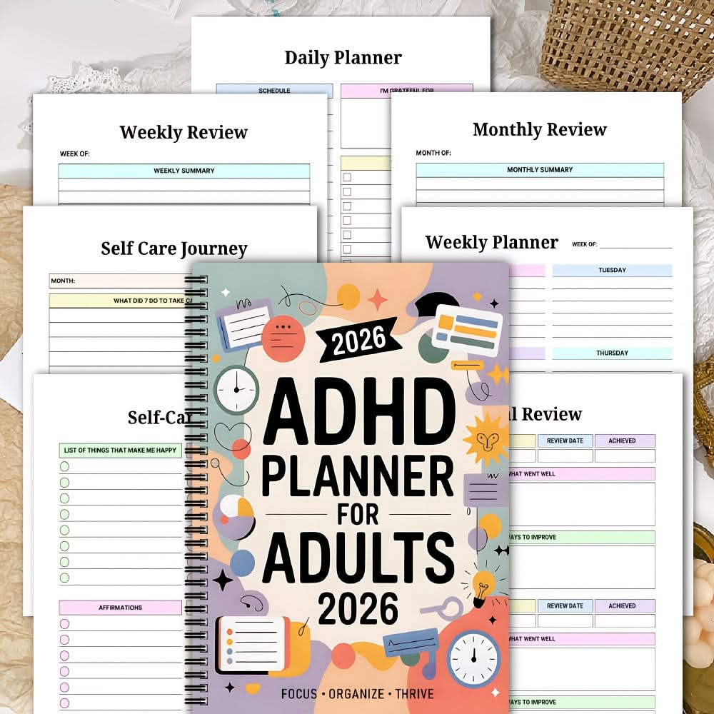 Daily Planner | 2026 Dated | Goal Tracking and Prompts | Halcyon