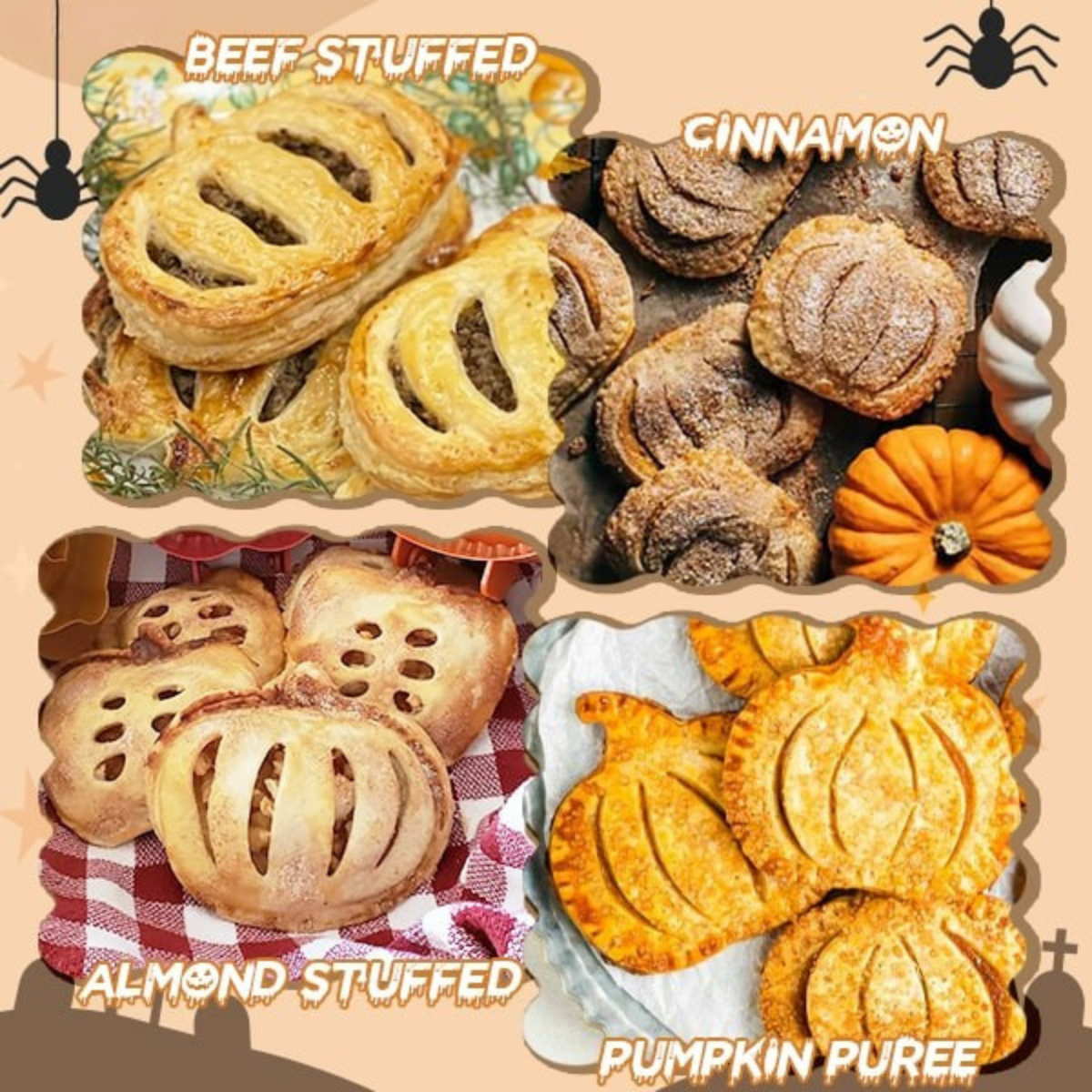 Hand Pie Mold | Pumpkin, Apple and Acorn | BPA Free ABS Plastic | Tamarind