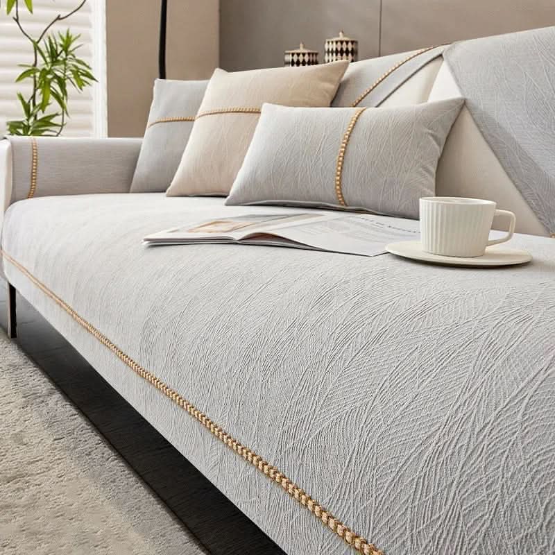 Sofa Cover | 100% Polyester Knit | Non-Slip, Wrinkle-Free | Sage