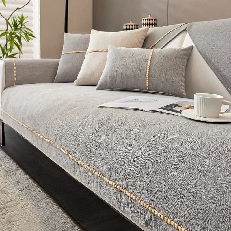 Sofa Cover | 100% Polyester Knit | Non-Slip, Wrinkle-Free | Sage