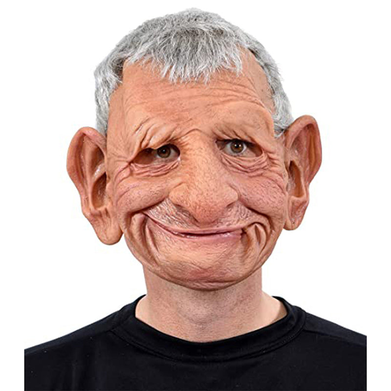 Halloween Mask | Full Face Natural Latex | Fits Heads Up to 24 in | Slate