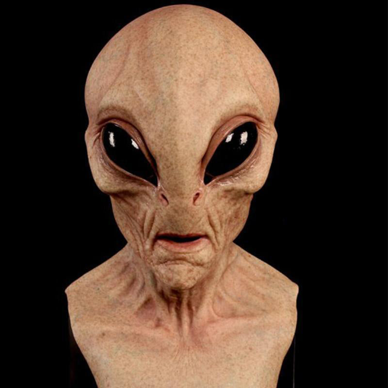 Halloween Mask | Full Face Natural Latex | Fits Heads Up to 24 in | Slate
