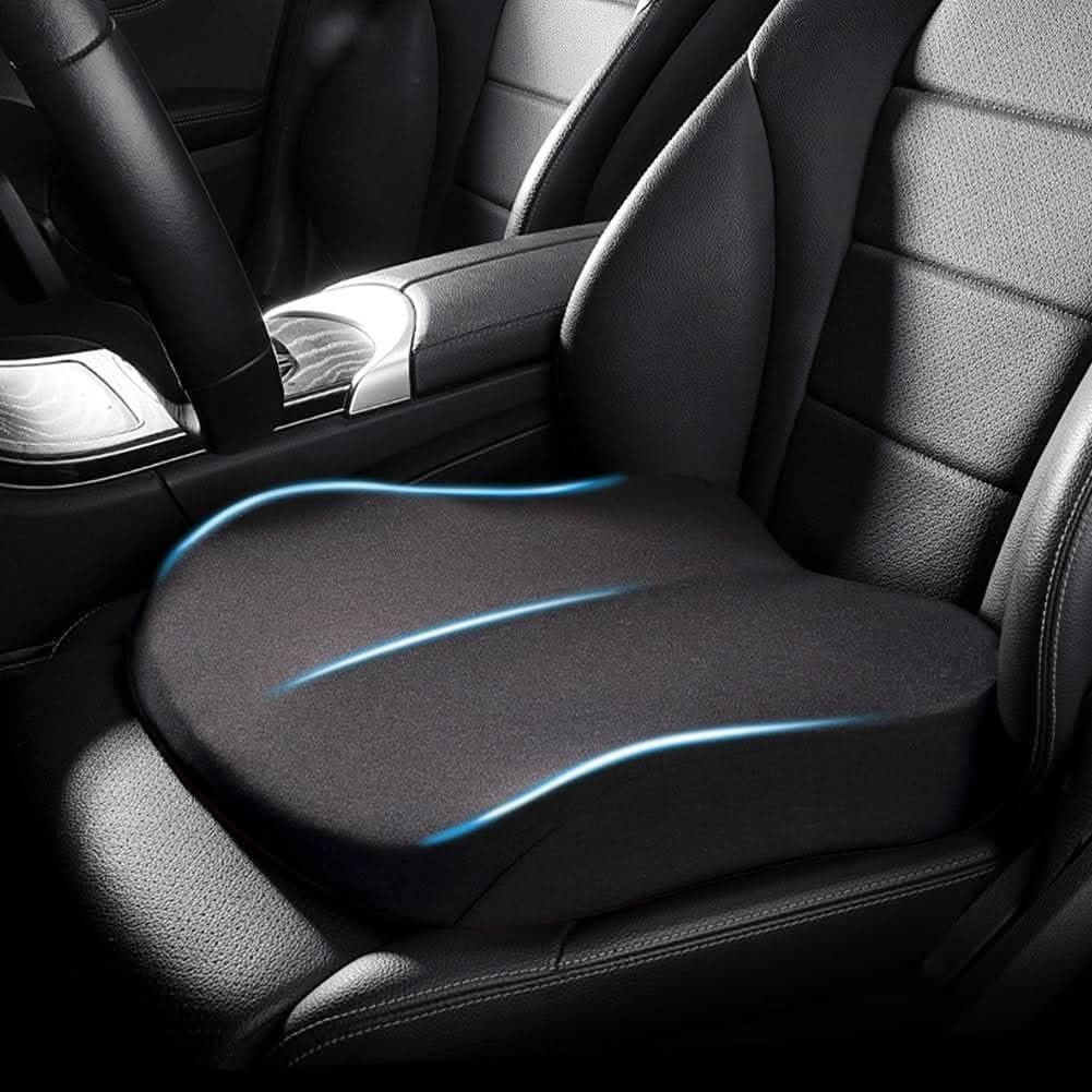Car Seat Cushion | Memory Foam Comfort | Non-Slip Base | Glade