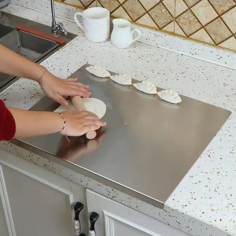 Cutting Board | Stainless Steel | Juice Edge & Non-Slip Feet | Pike