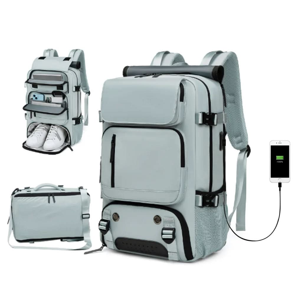 Travel Backpack | Water-Resistant | USB Charging Port | Fleet