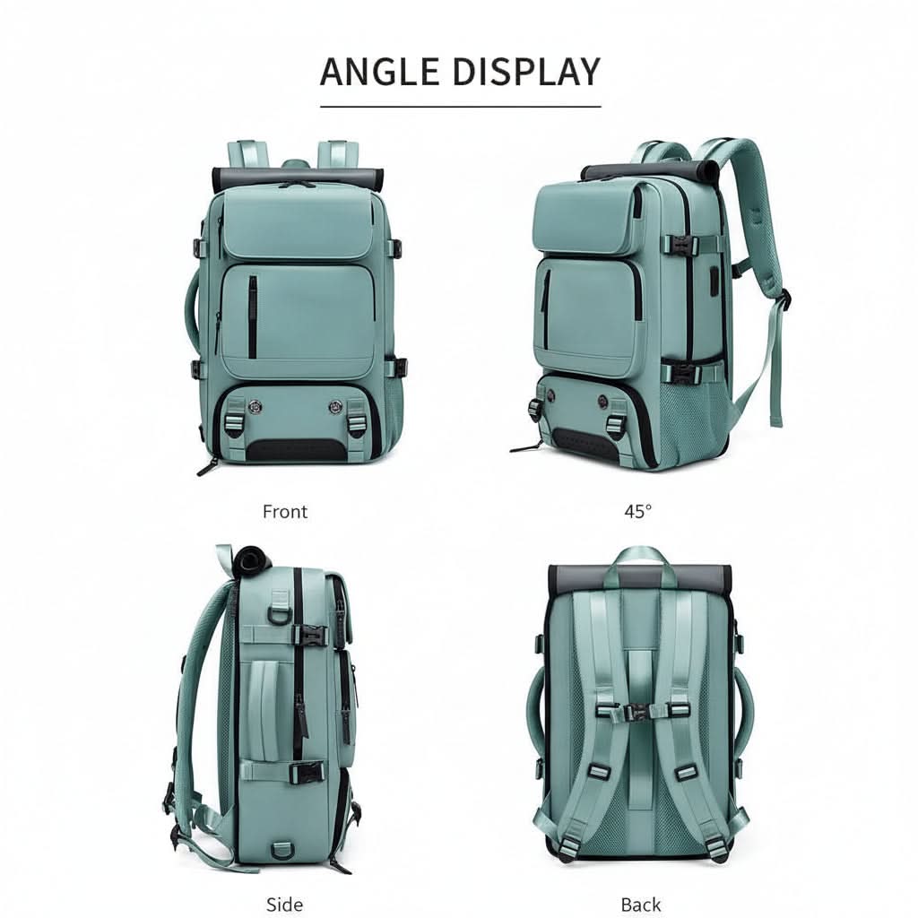 Travel Backpack | Water-Resistant | USB Charging Port | Fleet