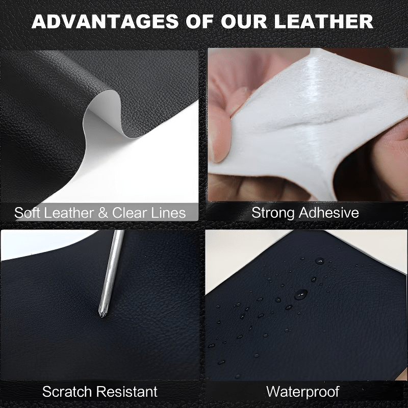 Leather Repair Patch | Peel And Stick | 8 Colors, 3 Sizes | Pallas