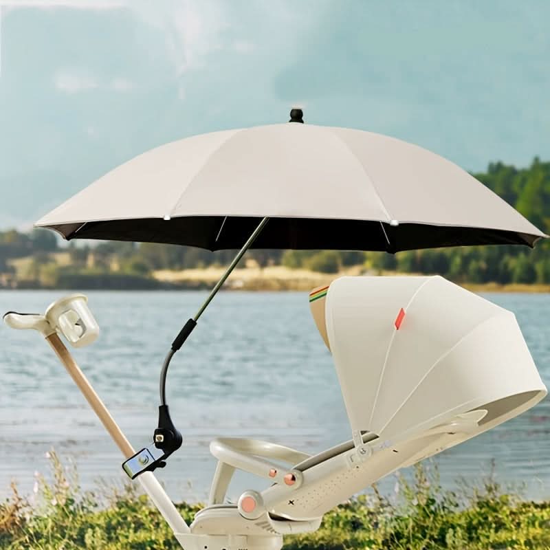 Stroller Umbrella | UV-Resistant Fabric | Bendable Clamp Arm | Kite