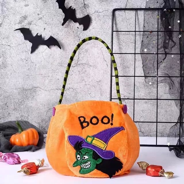 Kids Trick-or-Treat Bag | Adjustable Strap | Brushed Cloth, 4 Colors | Wren