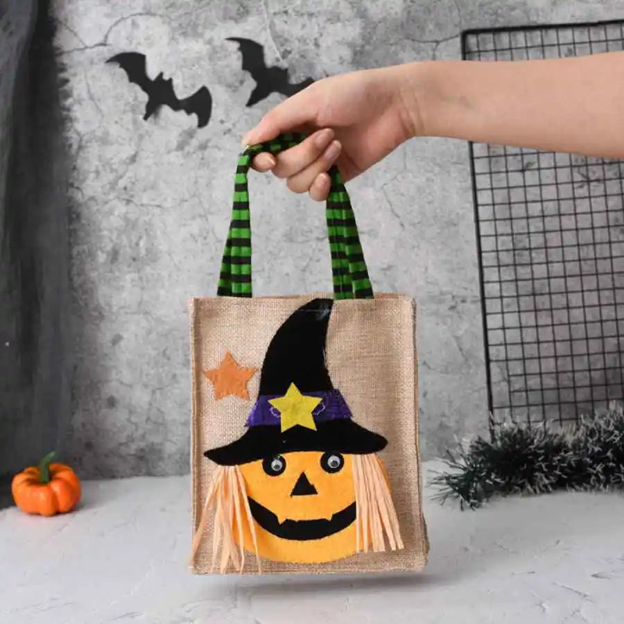 Trick-or-Treat Bag | Washable Cotton Linen | 4 Character Designs | Willow