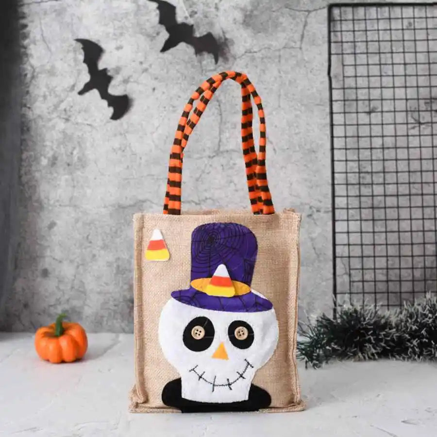 Trick-or-Treat Bag | Washable Cotton Linen | 4 Character Designs | Willow