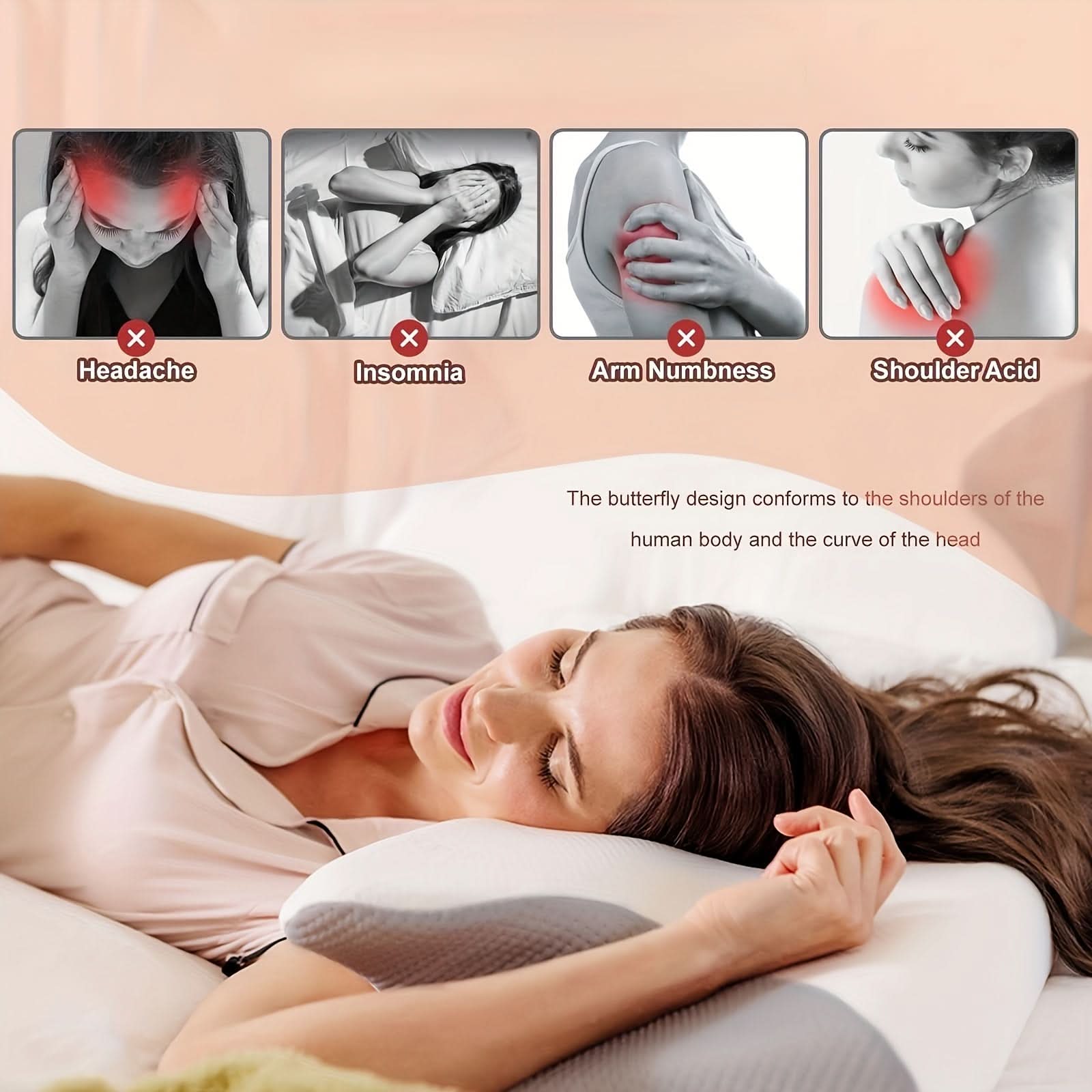 Neck Pillow | Contoured Memory Foam | Washable Cover | Moss