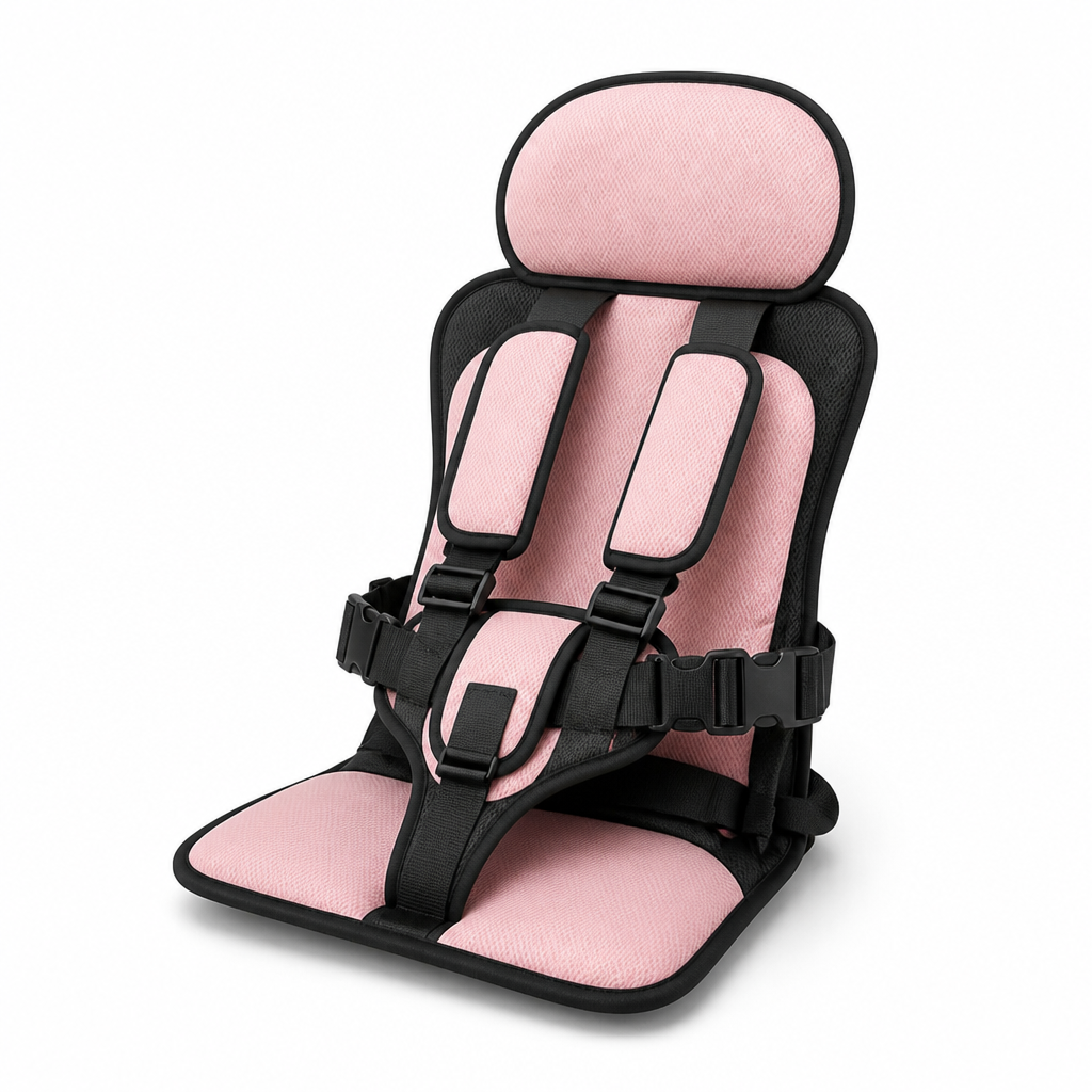 Five-Point Harness Foldable Child Travel Seat (Removable & Washable Cover)