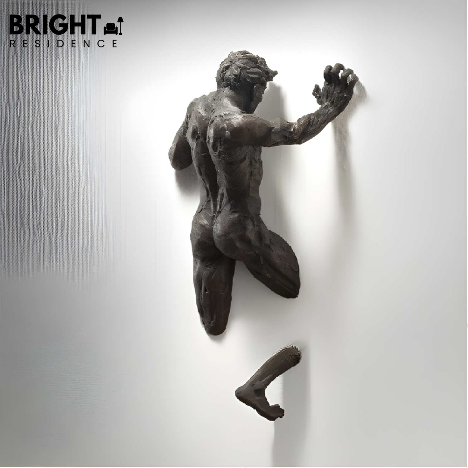 Wall Sculpture | Handcrafted Resin Detail | Built-In Hanging Hook | Echo