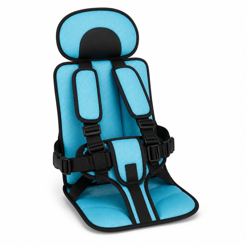 Five-Point Harness Foldable Child Travel Seat (Removable & Washable Cover)