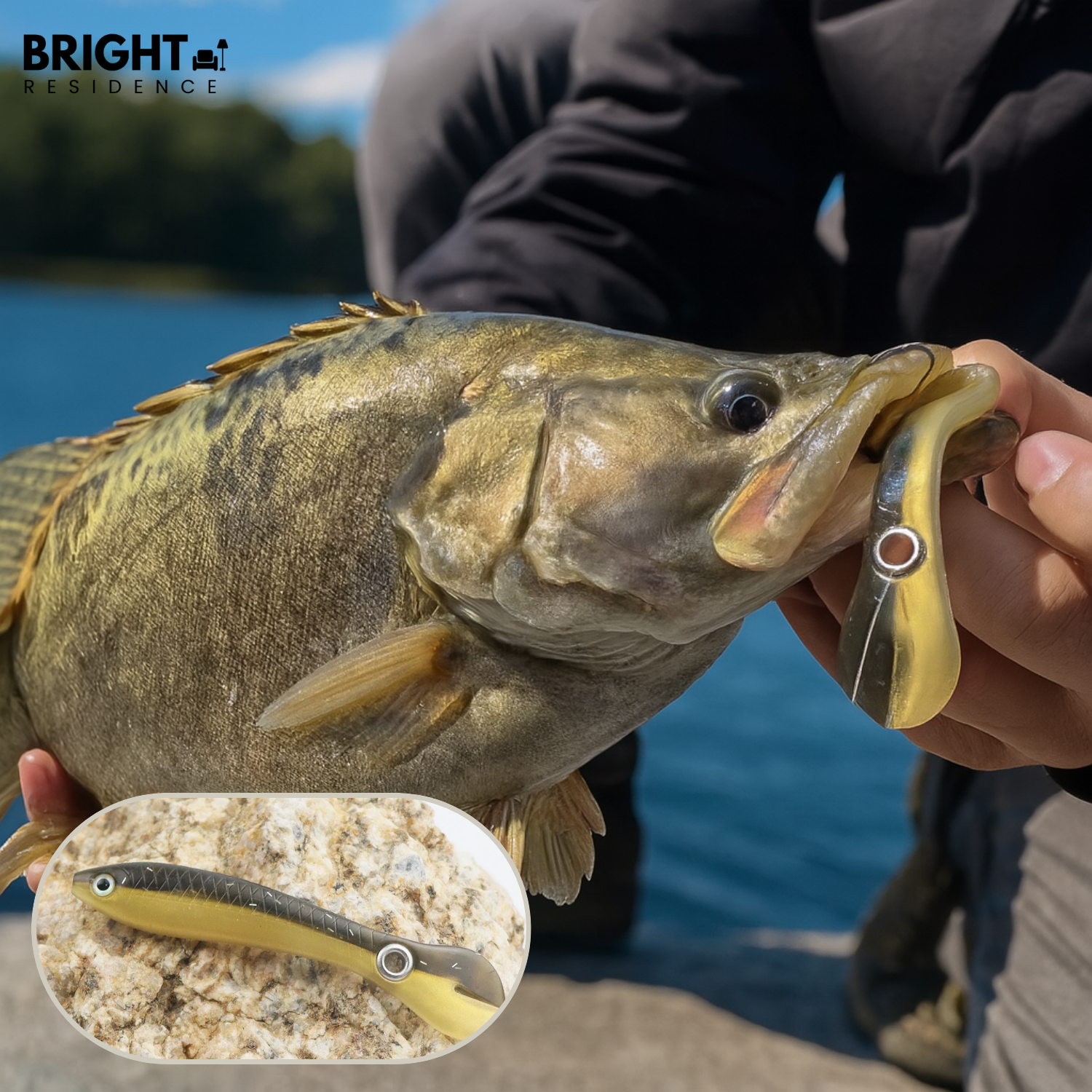 Fishing Lures | Lifelike Paddle Tail | Fresh & Saltwater | Coral