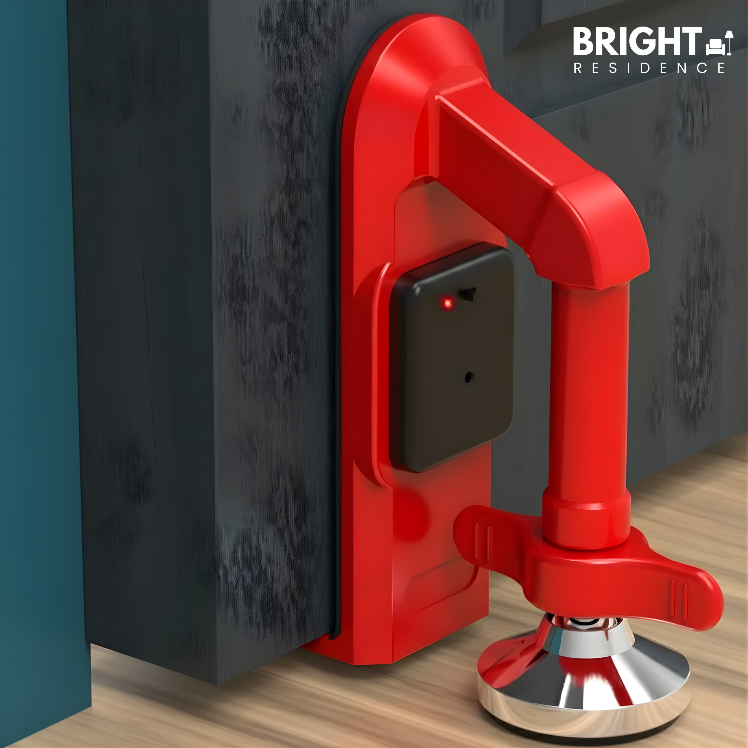 Door Stop Alarm | 80 dB Siren | No Tools or Drilling Needed | Falcon