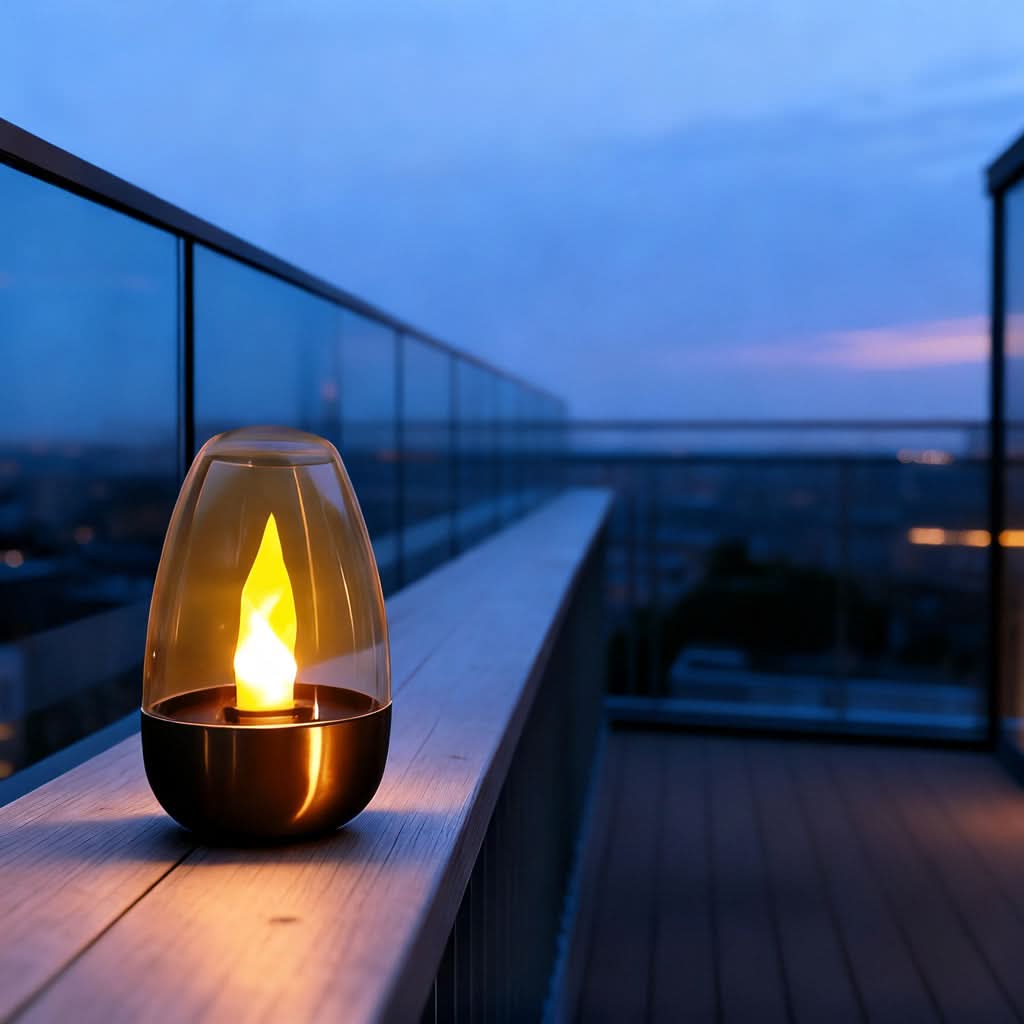 Solar Candle Light | Simulated Flame | IP44 Weatherproof | Hearth