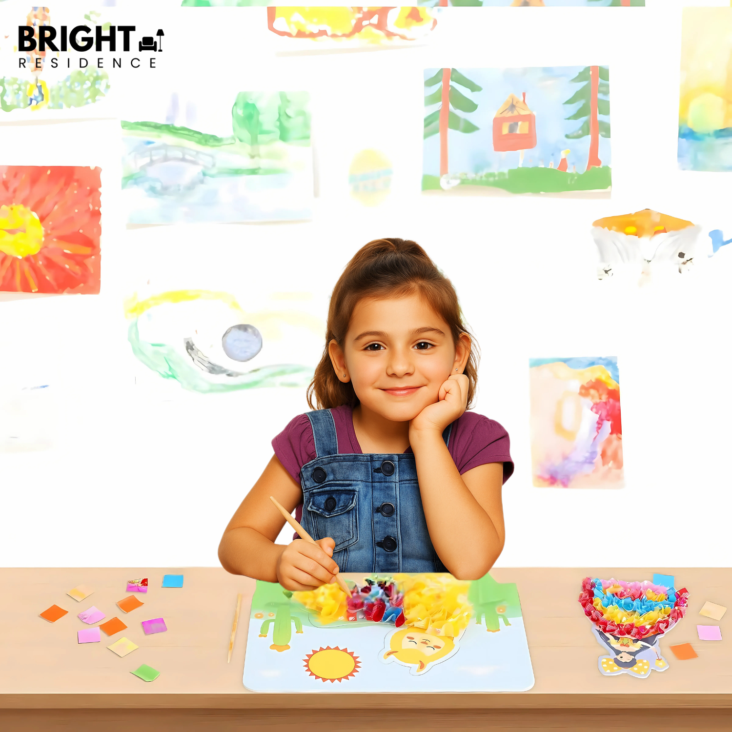 Kids Craft Kit | No Glue or Paint Needed | Ages 3 and Up | Bramwell