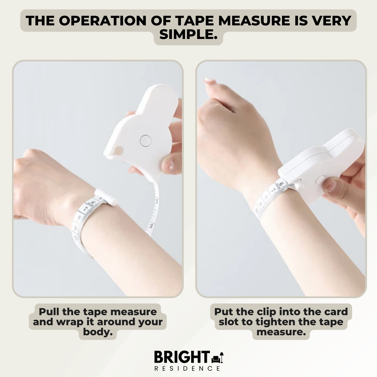 Body Measuring Tape | One Hand Locking Pin | Button Retraction | Blaze
