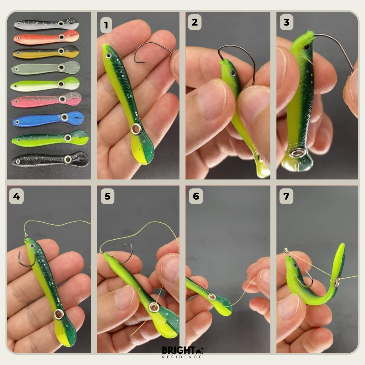 Fishing Lures | Lifelike Paddle Tail | Fresh & Saltwater | Coral