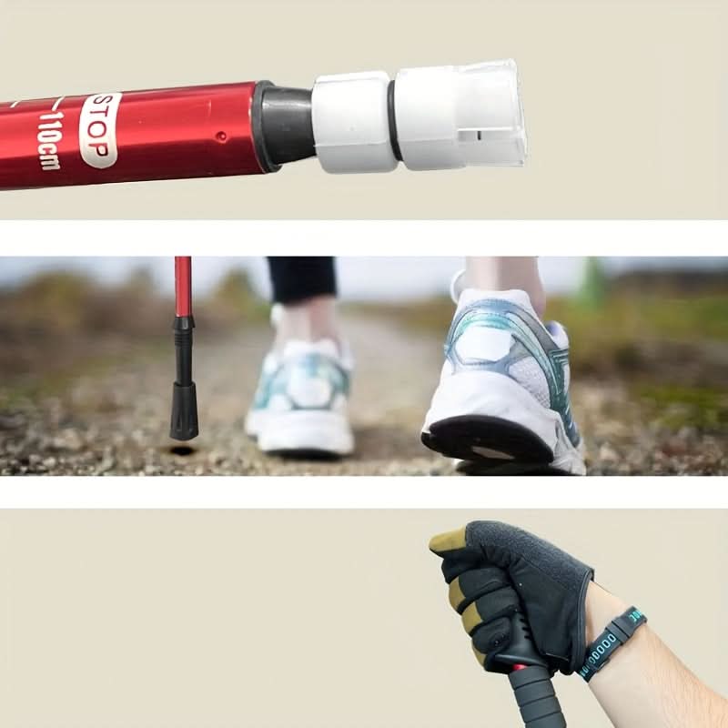 Trekking Pole | 4 Height Levels | Anti-Slip Grip & Six Colors | Pioneer