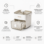 Fast Compact & Quiet Countertop Ice Maker