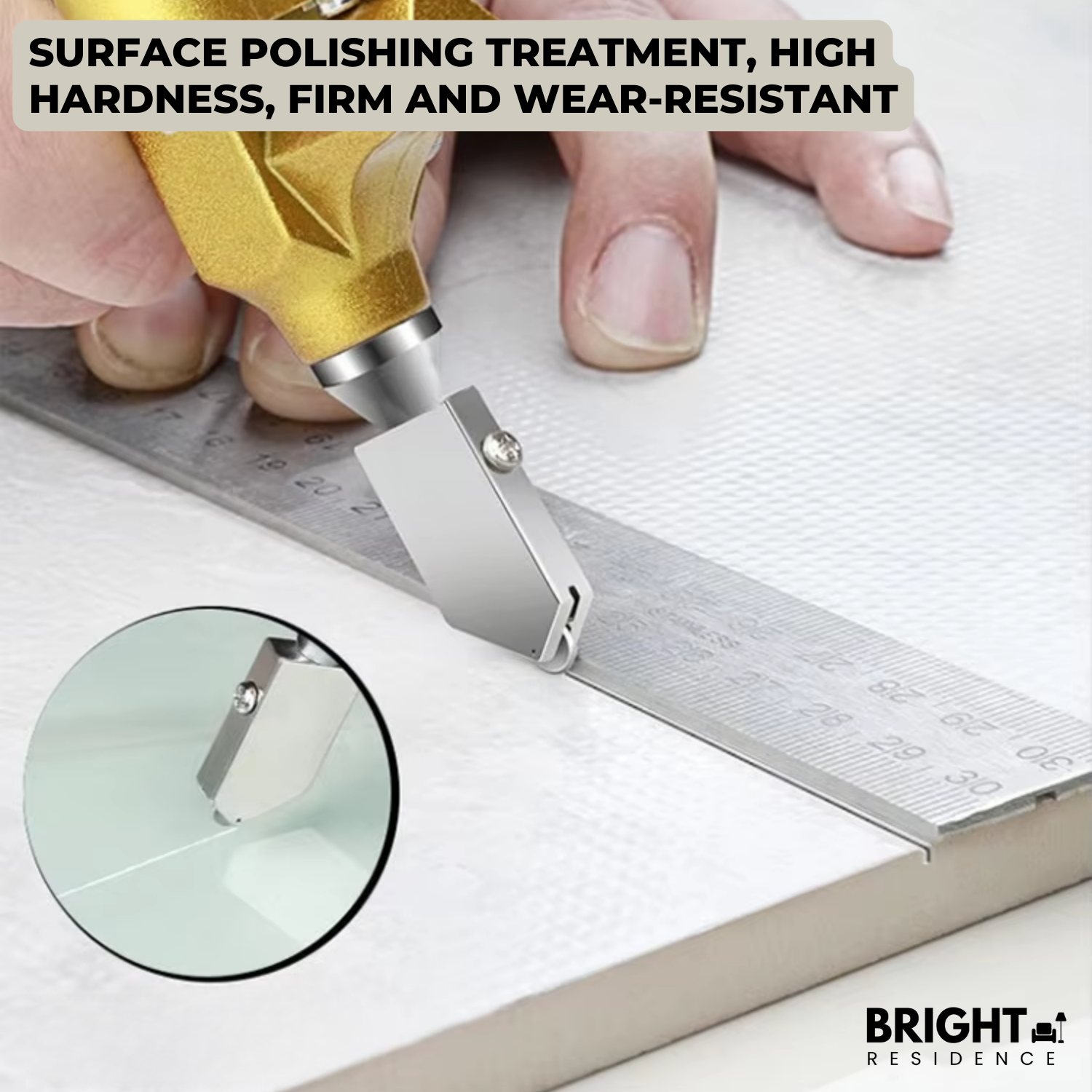 Tile Cutter | Cuts Tile Glass and Thin Metal | Ergonomic Grip | Ardent